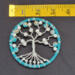 This tree measures 3 inches and is small enough for the car rear view mirror small room decor